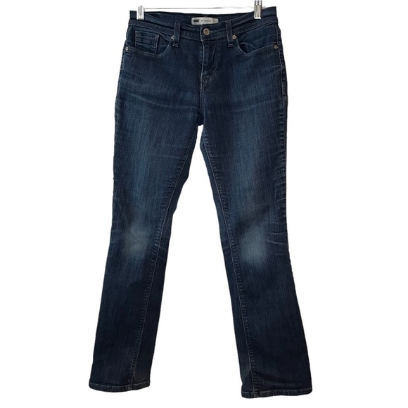 LEVI’S 515 bootcut jeans women’s dark blue‎ denim stretch W27 L32 - Picture 1 of 15